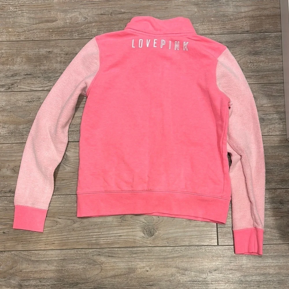 Pink Quarter-Zip Pullover